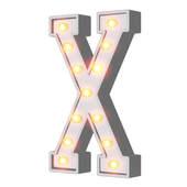 Wood Marquee Letter "X"