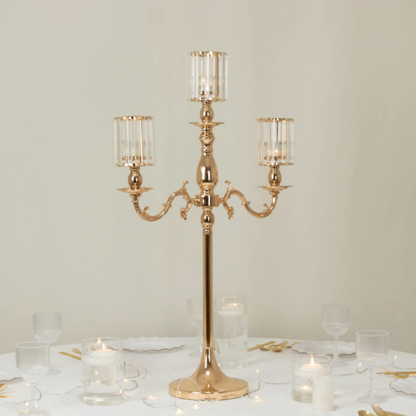 Halloween Candles 3-Candle Metal Candelabra Candlestick Holder For Formal Events B 1439644