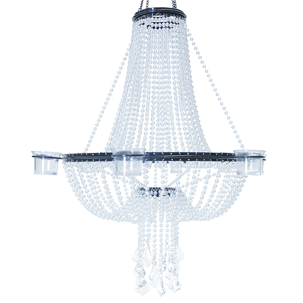 Empire Chandelier 6 Candle Holder Crystal