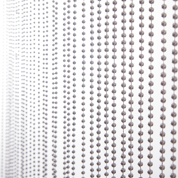 6ft Faux Silver Ball Beaded Curtain 6ft Faux Silver Ball Beaded Curtain, Metal Bead Curtain