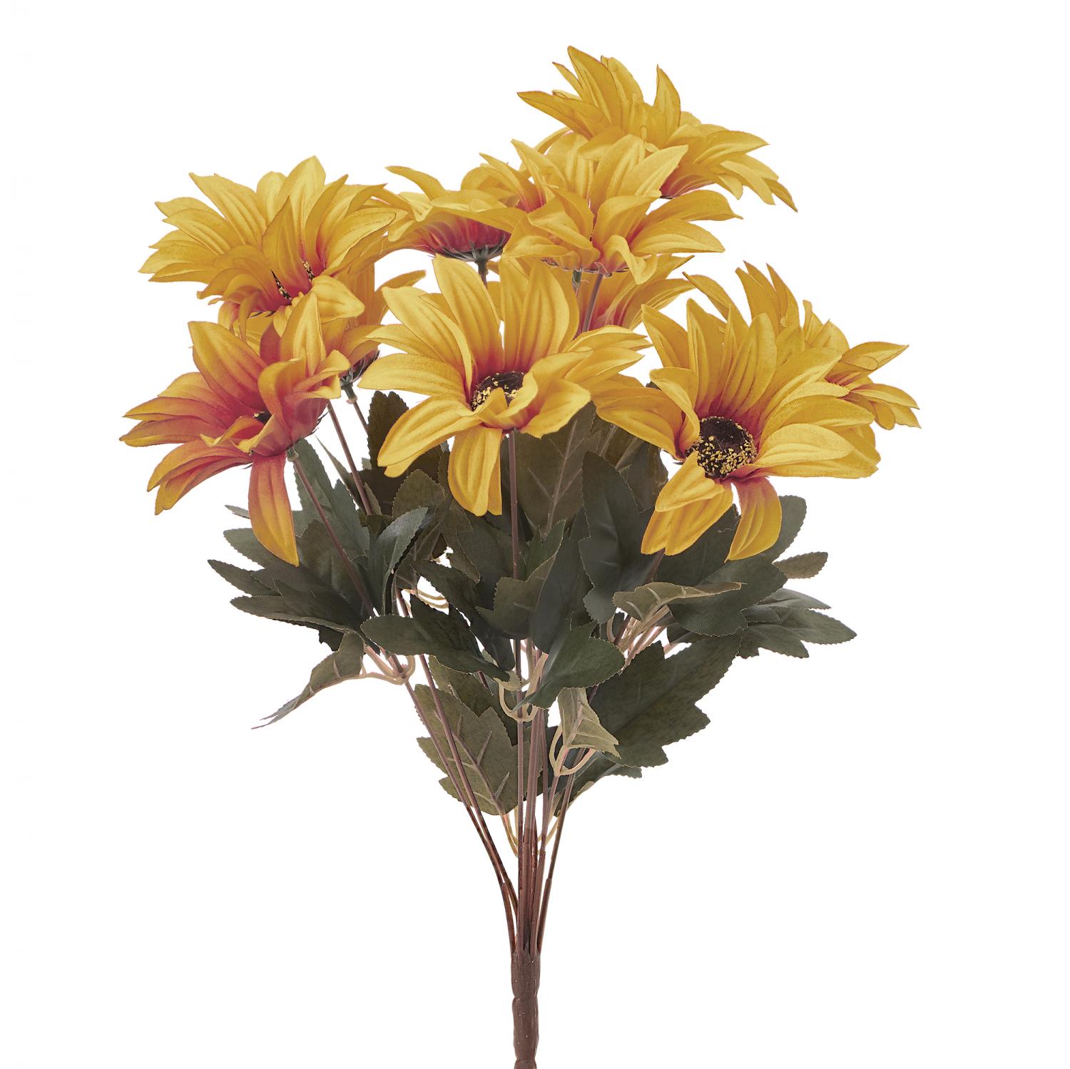 Artificial African Daisies Sunflower 18 24 Pieces Yellow