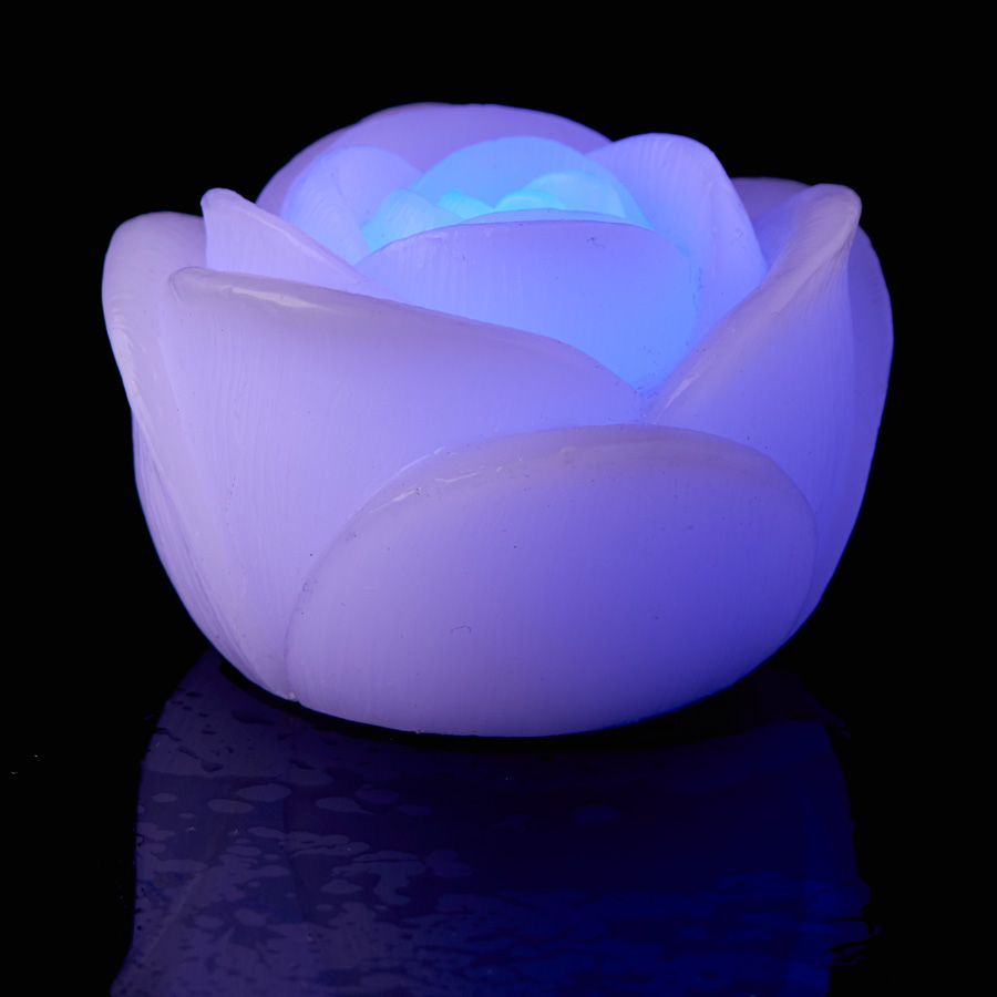 Decostar™ LED Floating Rose Candle 3 24pc Multicolor