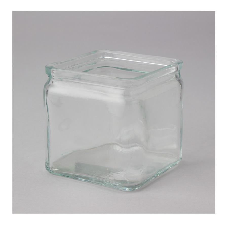 Decostar™ Square Glass Candle Jar 4 24 Pieces