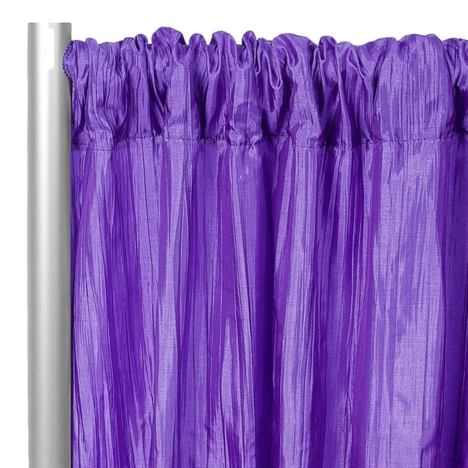 Accordion Crushed Taffeta 8ft Long x 54 Wide Drape/Backdrop Panel