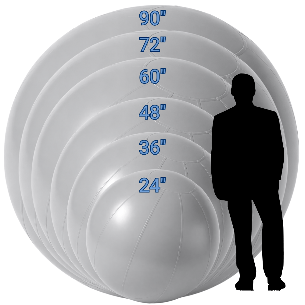 Gray Giant Inflatable Modern Ball Sphere – Maxorb™ Event Decor ...