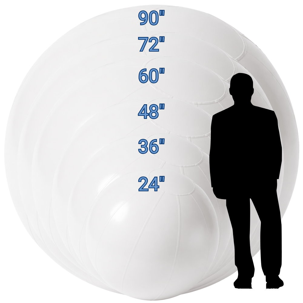 White Giant Inflatable Modern Ball Sphere – Maxorb™ Event Decor ...