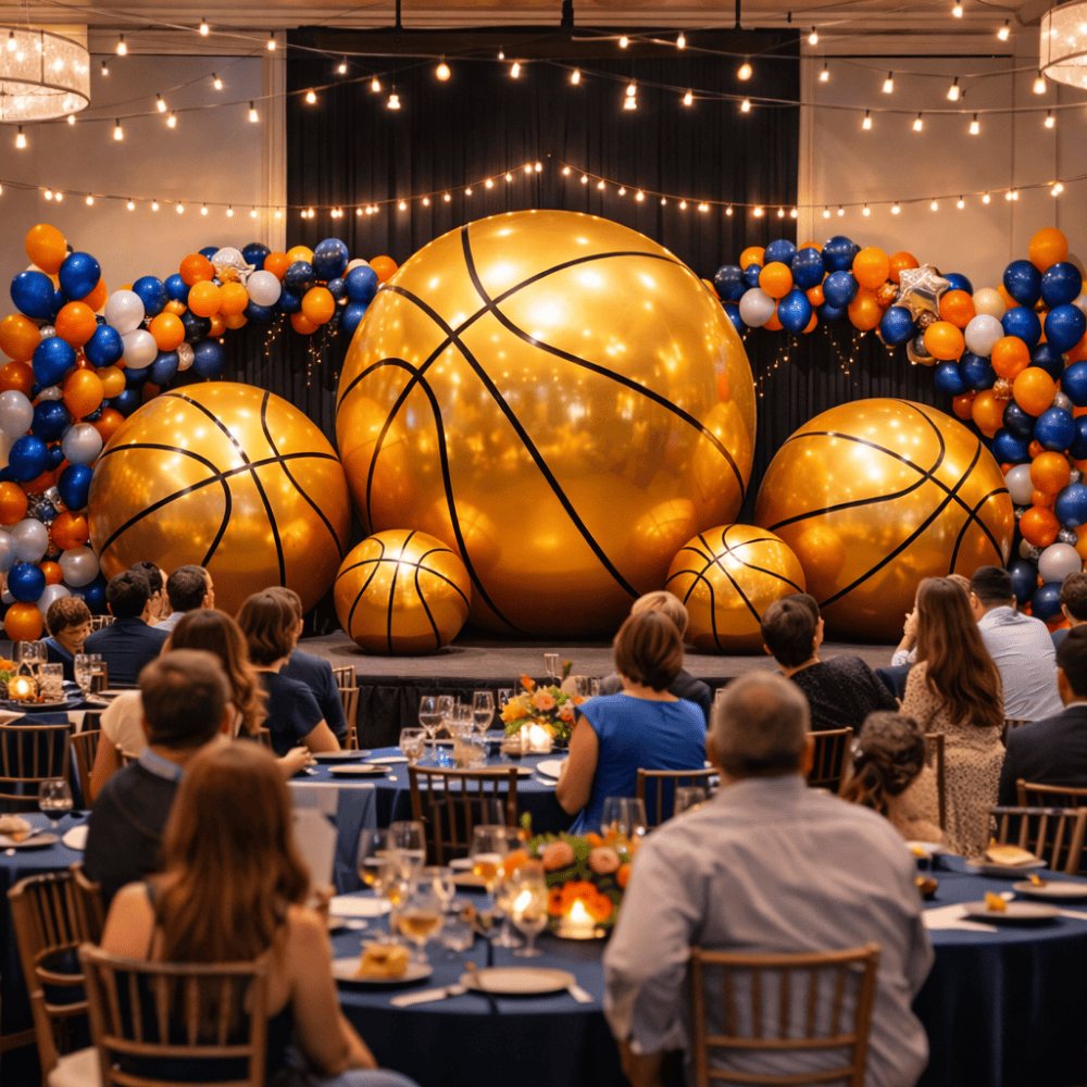 Giant Inflatable Mirror Basketball – Maxorb™ Reflective Sports Event ...