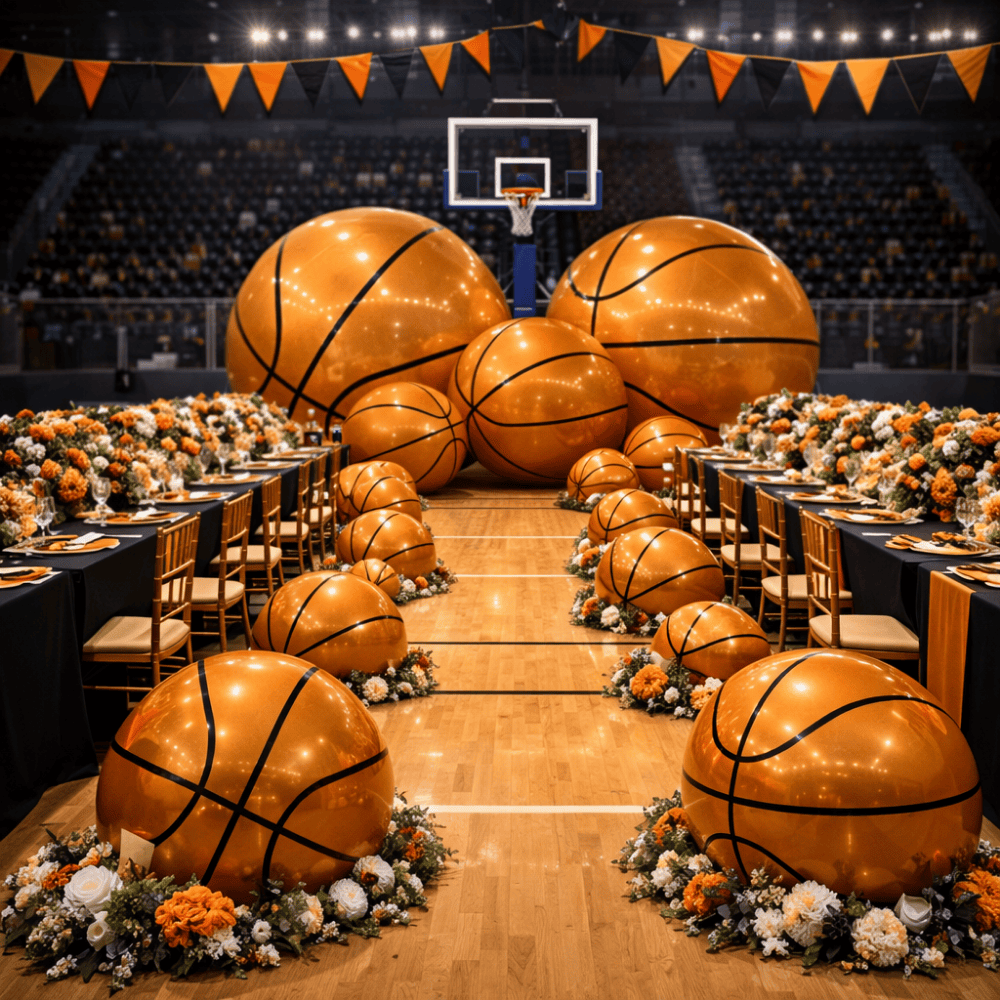 Giant Inflatable Mirror Basketball – Maxorb™ Reflective Sports Event ...
