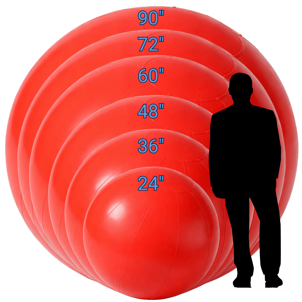 Red Giant Inflatable Modern Ball Sphere – Maxorb™ Event Decor ...
