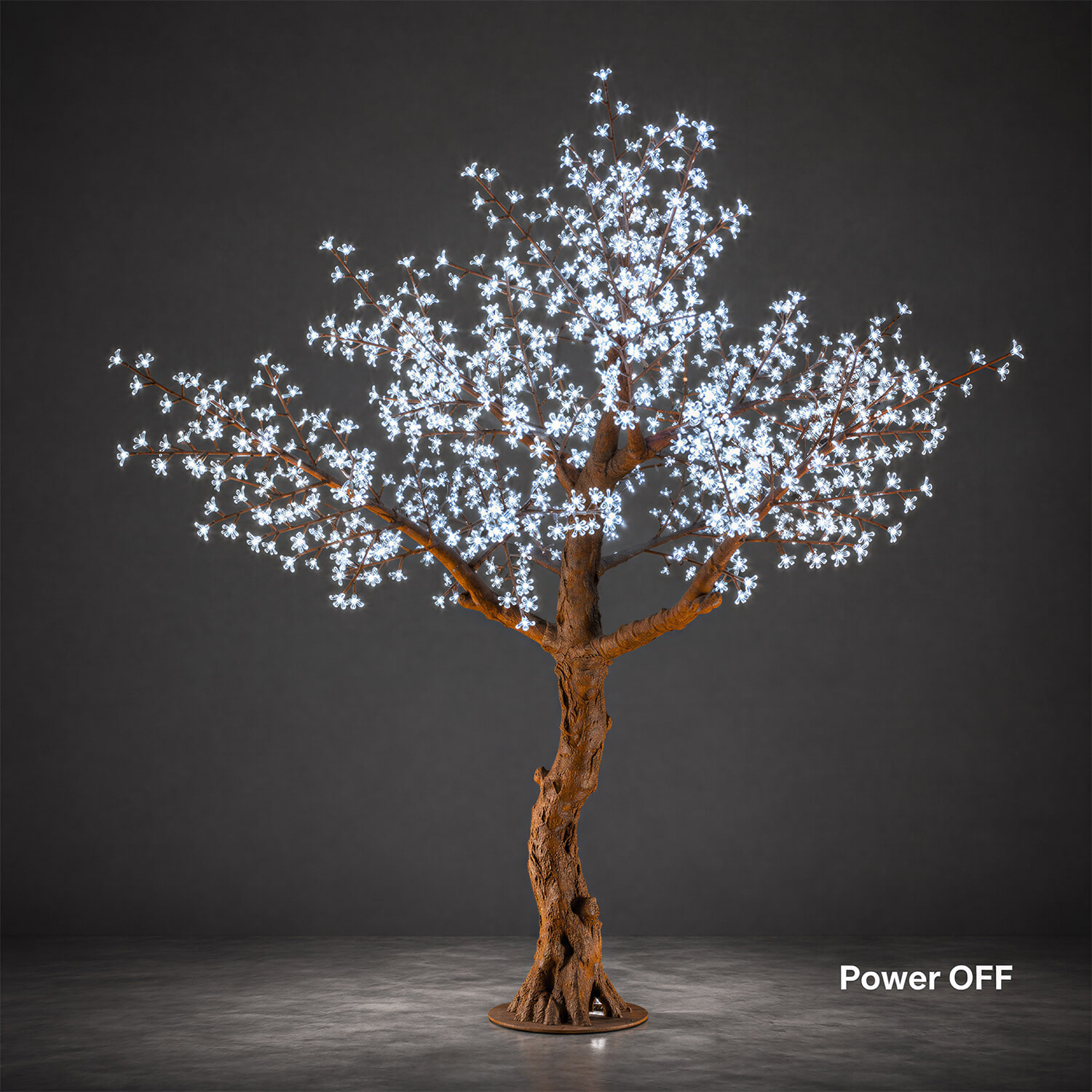 Lighted Cherry Blossom LED Tree - AC Adapter - 1200 LEDs - Warm