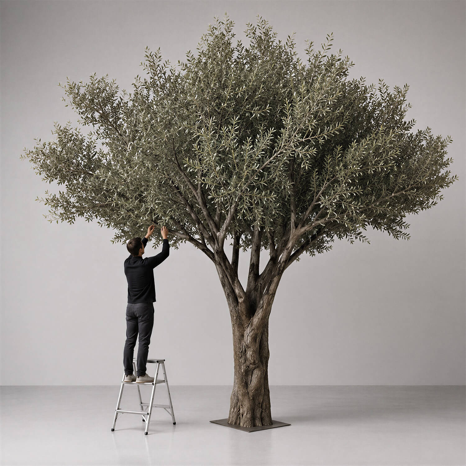 15ft Tall Realistic Giant Tree | Olive Leaf Tree