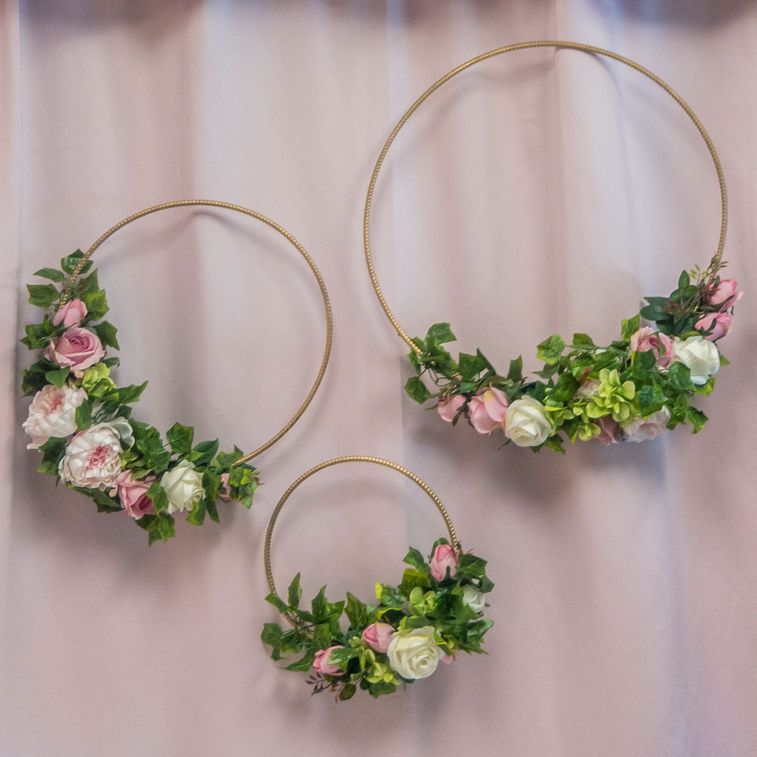 Simple Modern Wreath Dreamcatcher Metal Triangle Ring Hoop Shape Painted Metal