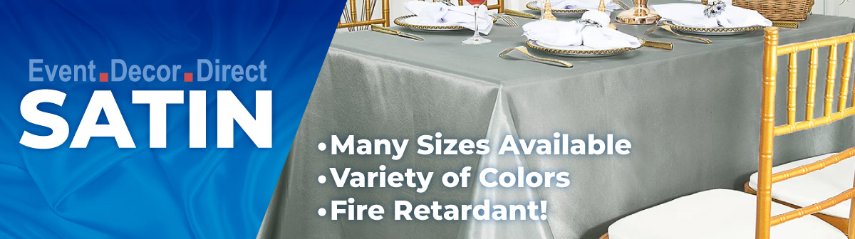 Deco Satin Tablecloths