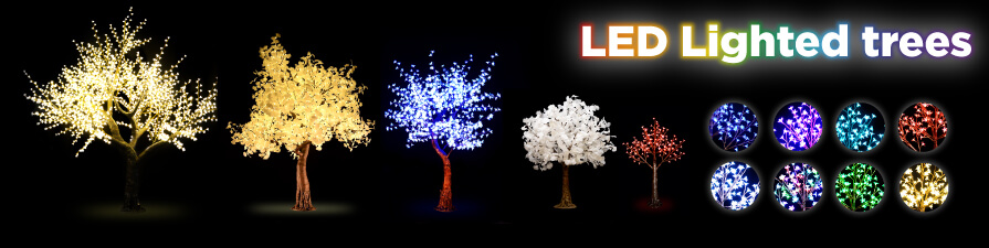 LED Lighted Trees