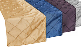 Pintuck Taffeta Runners