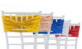 Twisted Sequin Chair Bands