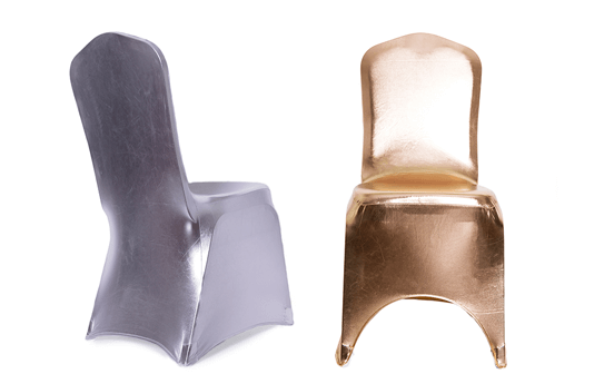 Metalic Spandex Chair Covers