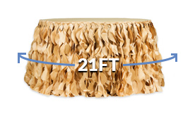 Spiral Table Skirts - 21 Foot