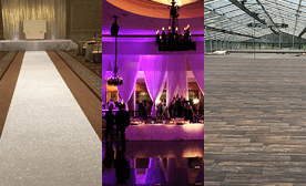 Vinyl & Sparkle Rolled Floors