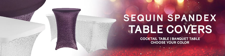 Sequin Spandex Table Covers