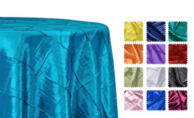 4 Inch Pintuck Taffeta Tablecloths