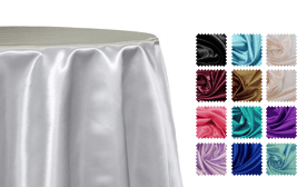 Bridal Satin Tablecloths