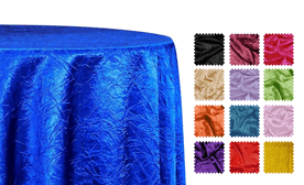 Crushed Satin (Bichon) Tablecloths