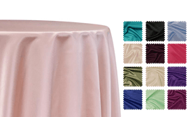 Lamour Dull Satin Tablecloths