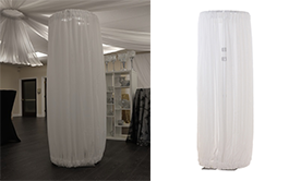 Adjustable Fabric Columns