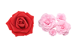 Foam & Paper Flowers