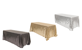 Square & Rectangle Sequin Tablecloths