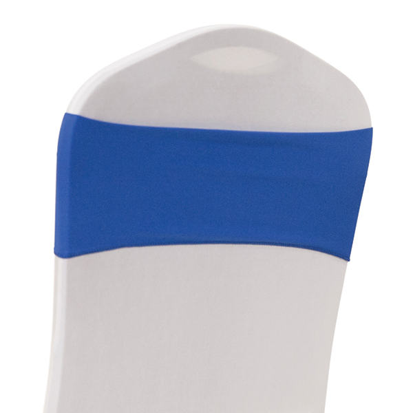 5 Wide Spandex Chair Band - Royal Blue - 10 PACKS