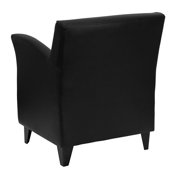 UltraLounge™ Conventional Leather Reception Chair Black